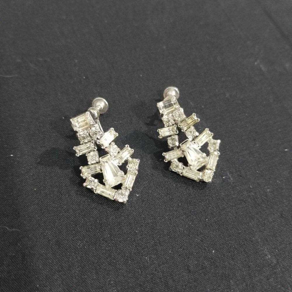 Vintage rhinestone earrings